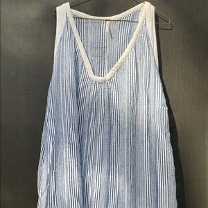 Free People Beckett Linen Striped dress